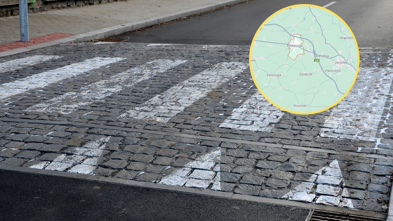 90-latek potrącił 15-latkę (Screen: Google Maps)