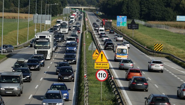 Autostrada A4 bez pasa awaryjnego
