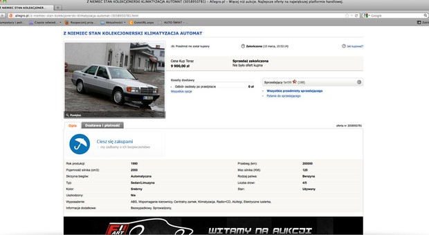 Auto z ogłoszenia: handlarz prawdy nie powie