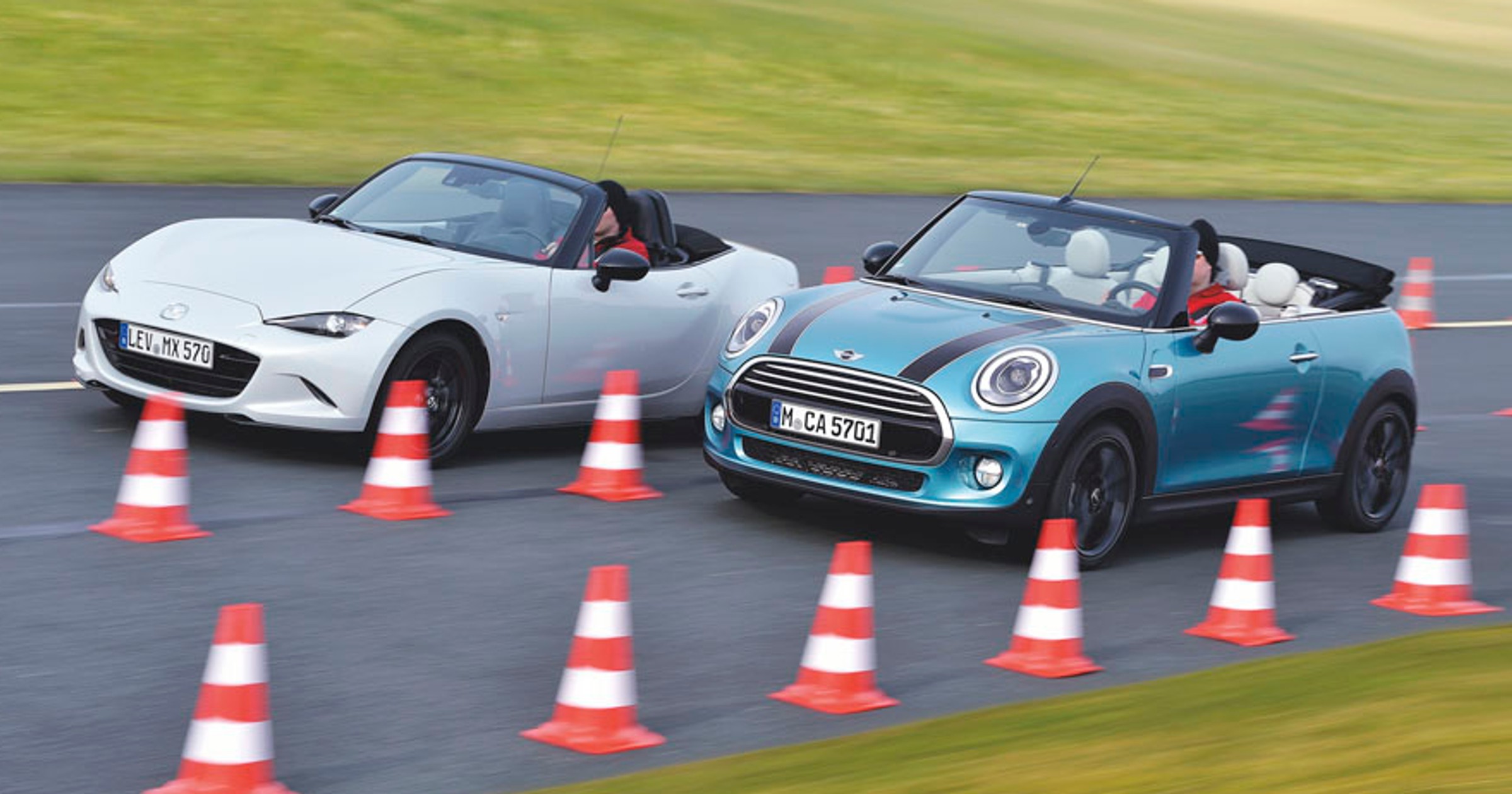 Mini Cooper Cabrio kontra Mazda MX-5 - kabriolety pełne radości