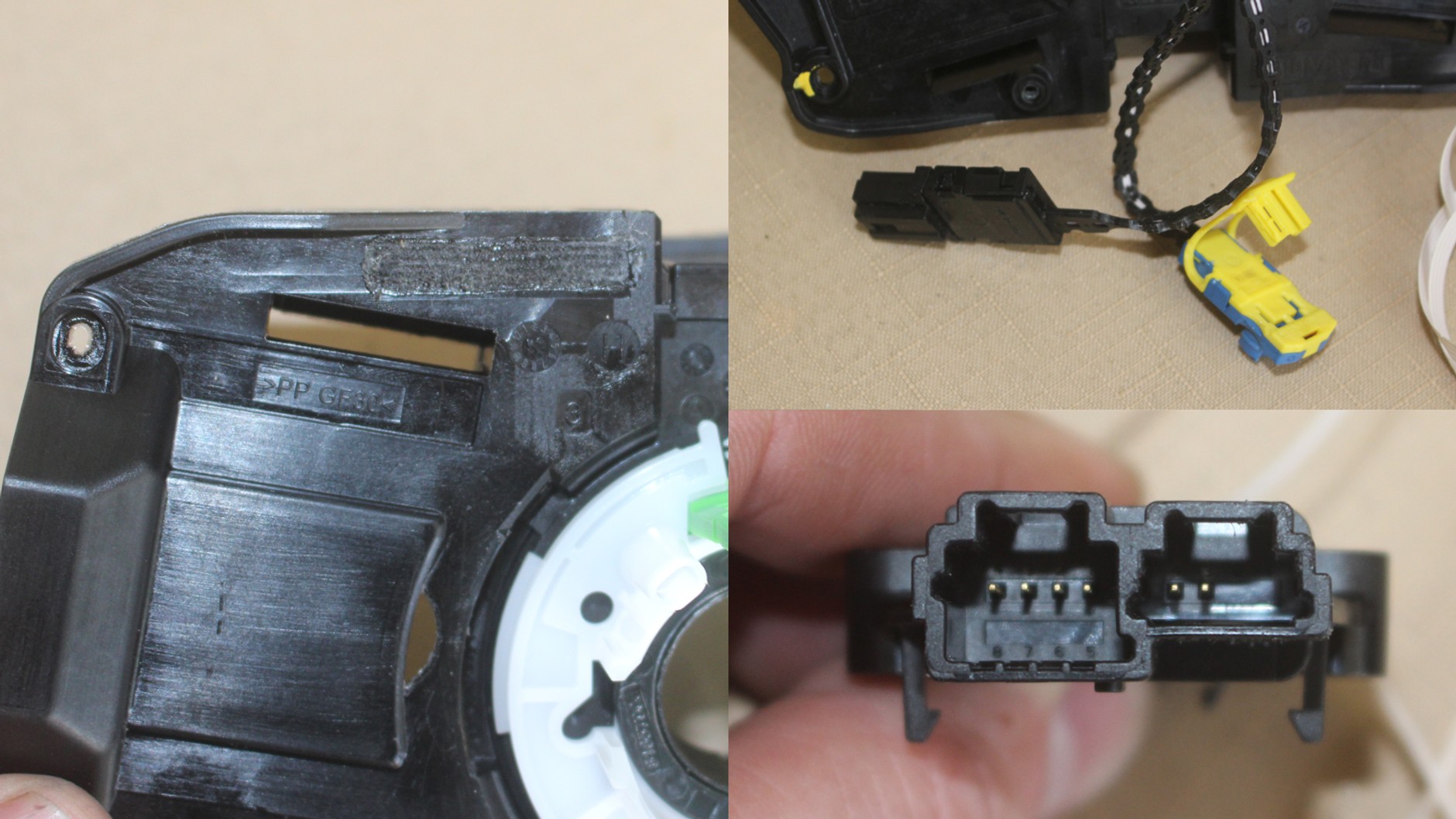 Wymiana taśmy pod kierownicą