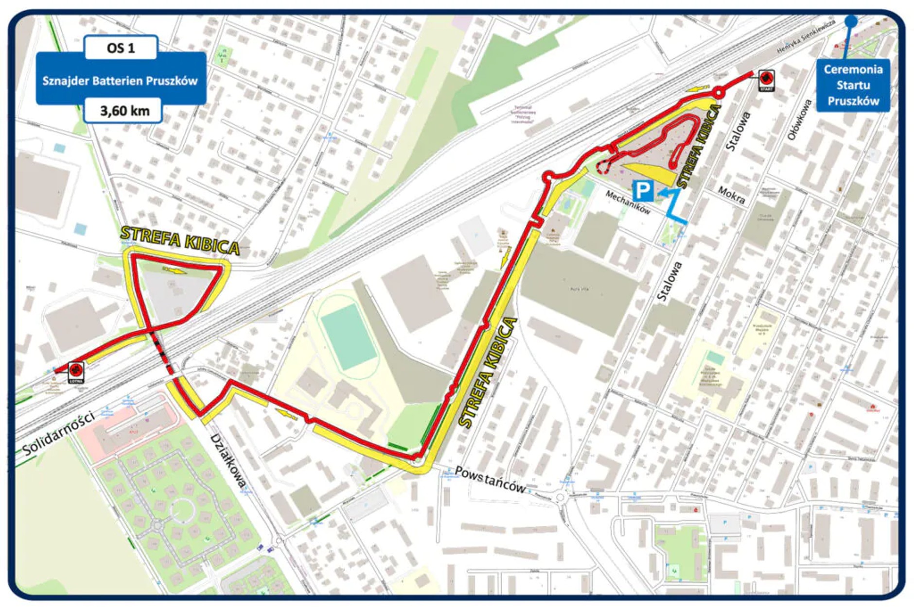 60. Rajd Barbórka OS1 Pruszków