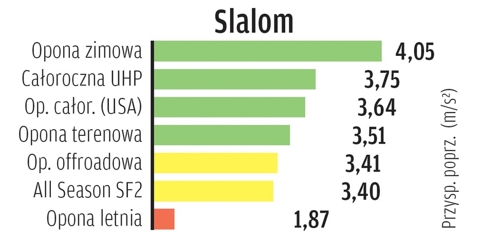 Slalom na śniegu