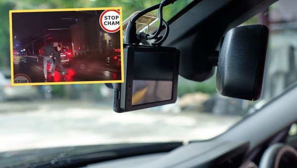 Zaskakujące sceny na drodze krajowej w Bytomiu. Zaczęli okładać się pięściami [WIDEO]