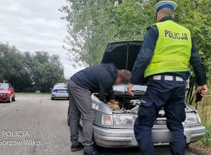 Jechali zdezelowanymi autami na zlot, ale zaskoczyła ich policja