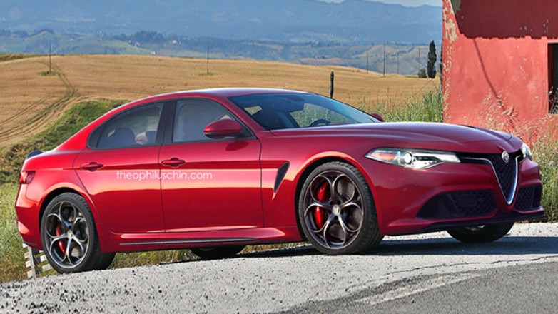 Następca Alfy 166 - wizualizacja