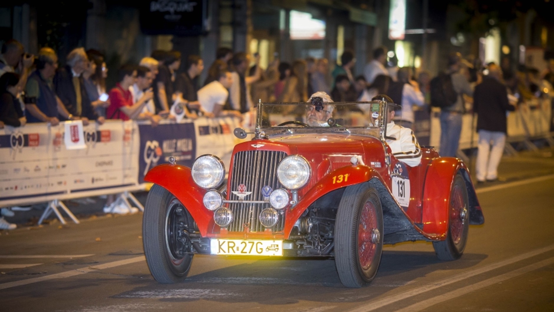 Aston Martin 15/98 Perlage Teamu na trasie Mille Miglia