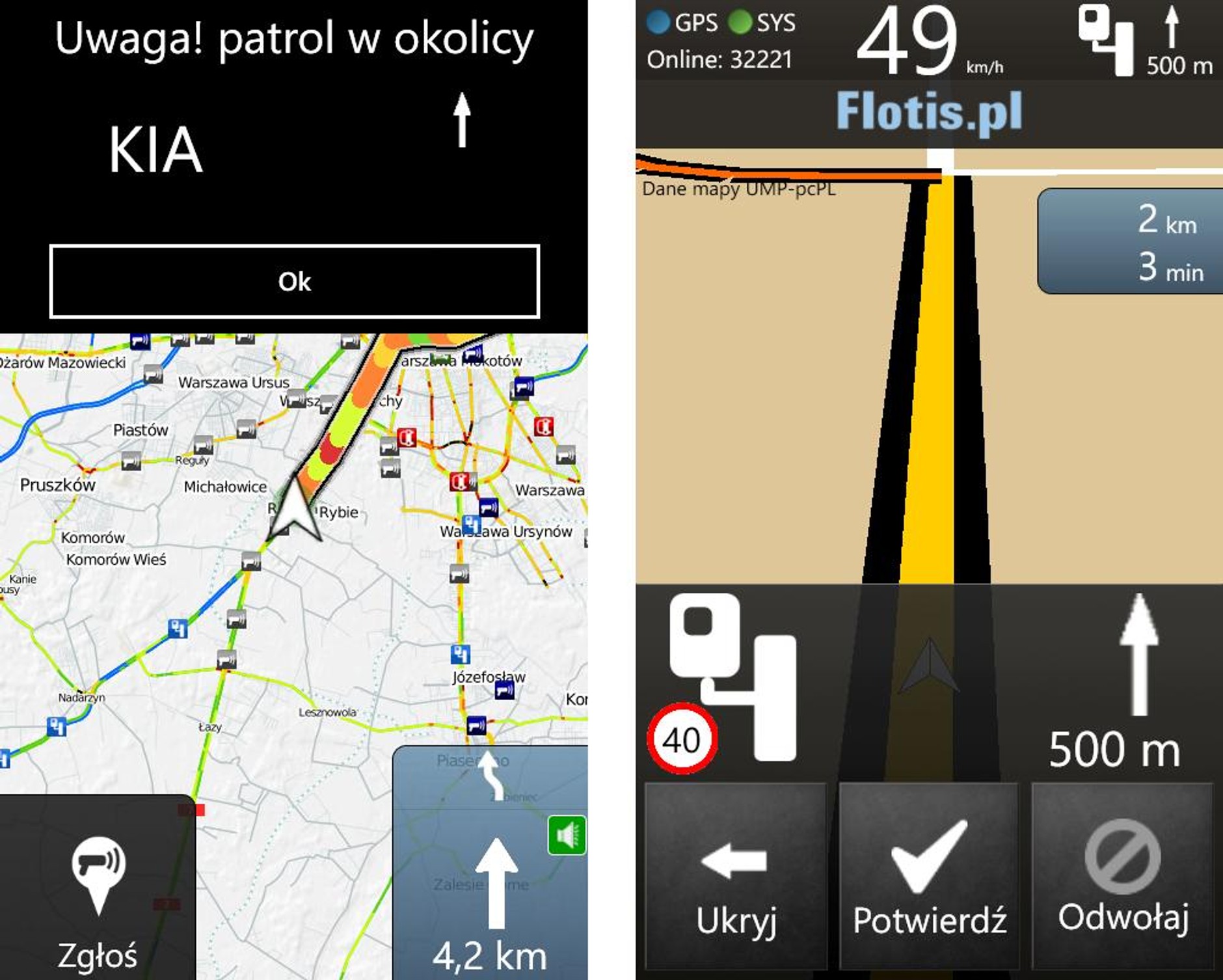 Jak prowadzi Yanosik z Windows Phone 8