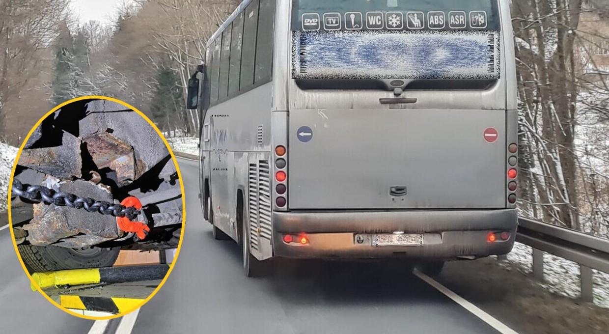 Inspektorzy ITD widzieli już wiele, ale nie to. Kierowca wiózł tym autokarem dzieci