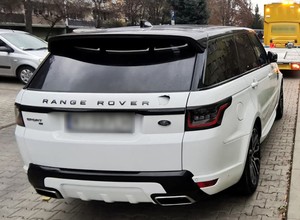 Range Rover jechał na lawecie. Złodziej myślał, że przechytrzy policję