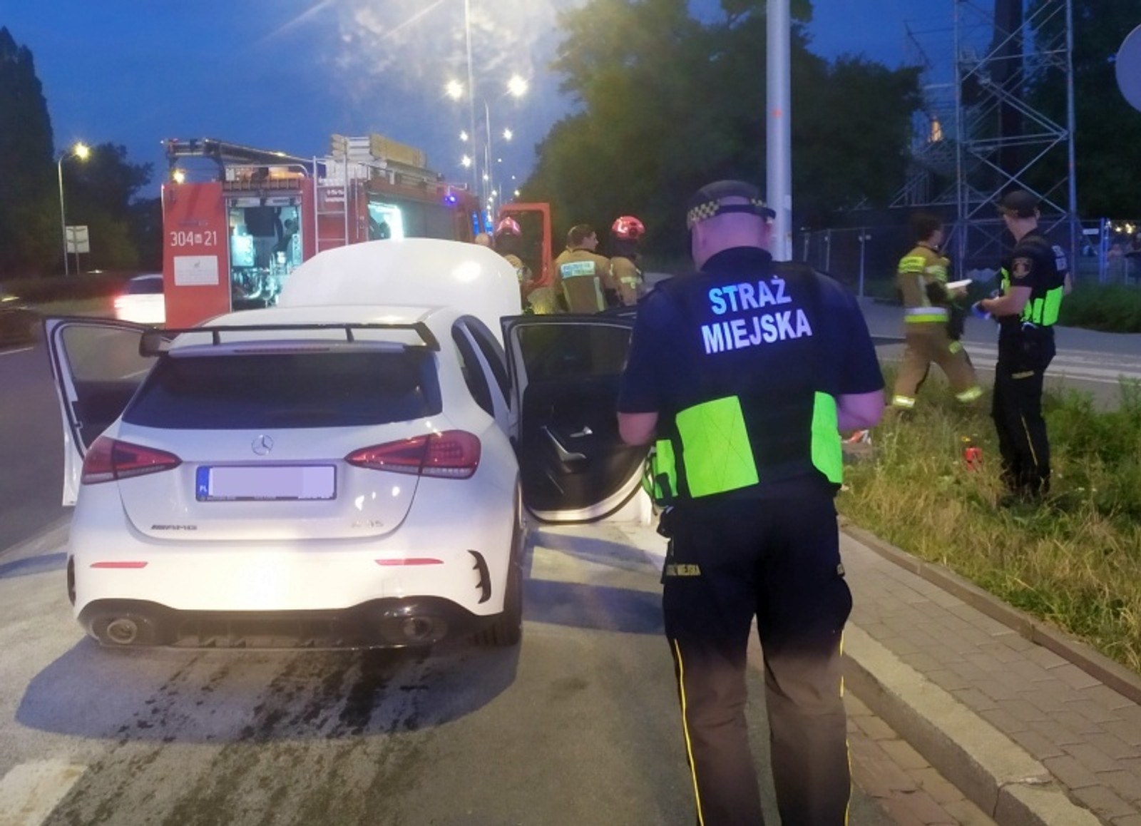 Pożar Mercedesa