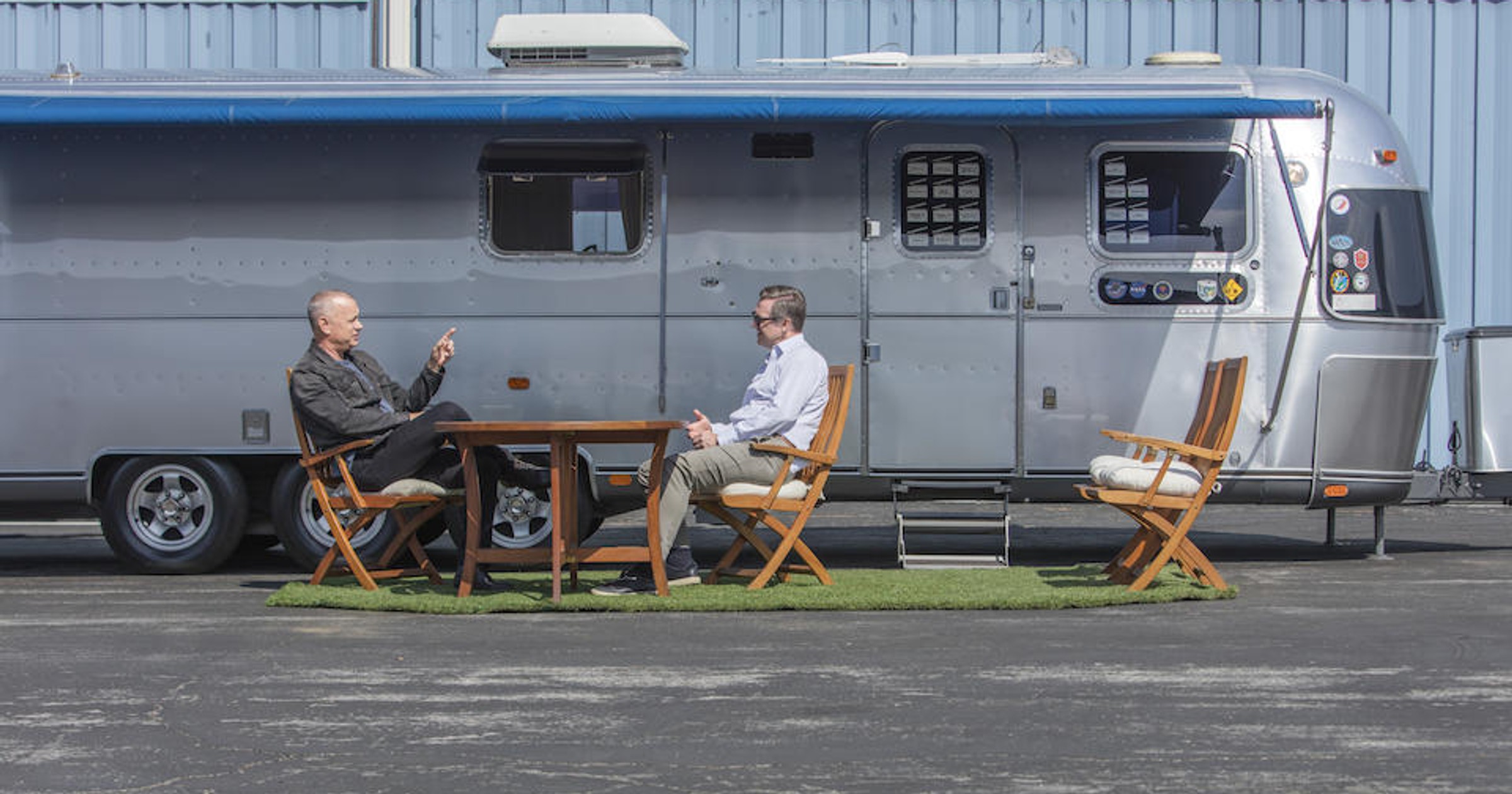 Przyczepa Airstream należąca do Toma Hanksa