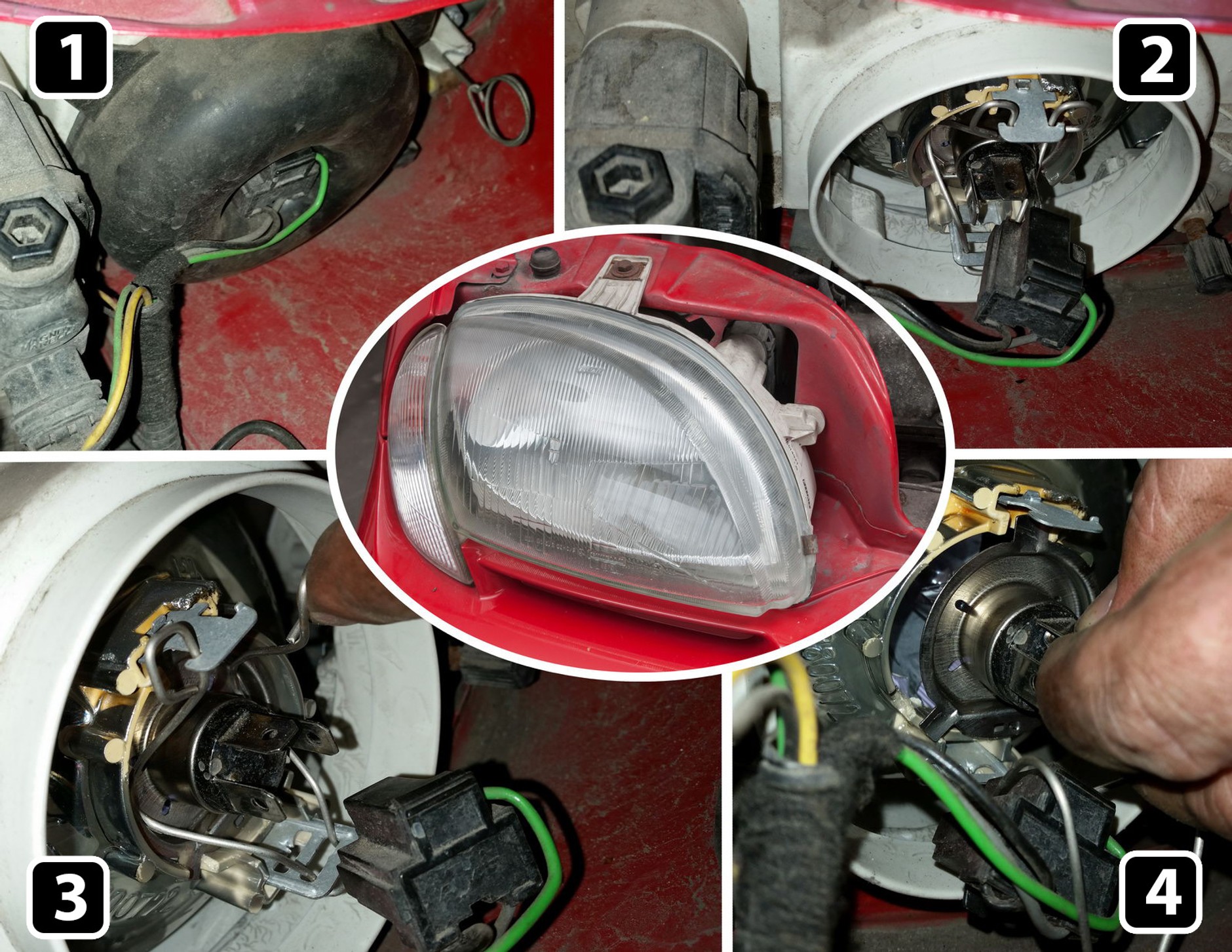 Wymiana żarówki w reflektorze