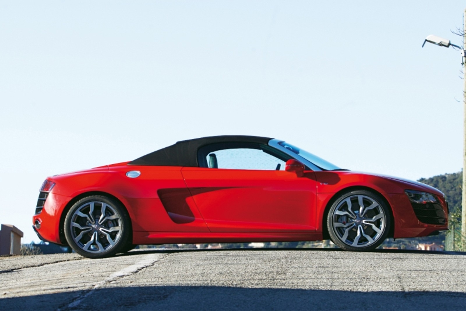 Audi R8 Spyder: 10 w skali Beauforta