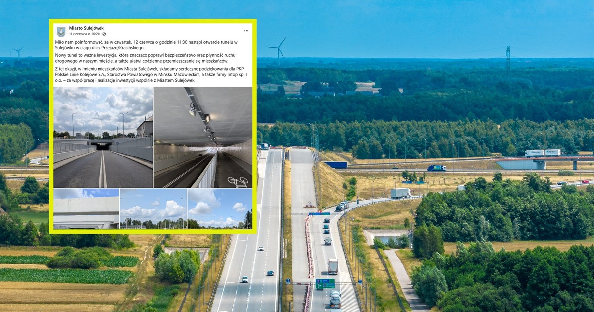 Nowy tunel w Sulejówku otwarty