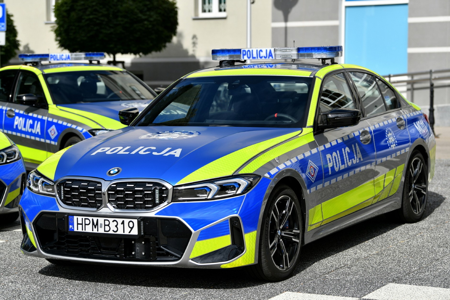 Policyjne BMW M340i radiowóz