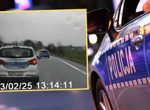 Policjantka cudem nie uderzyła w auto jadące z naprzeciwka. Stanowisko policji [WIDEO]
