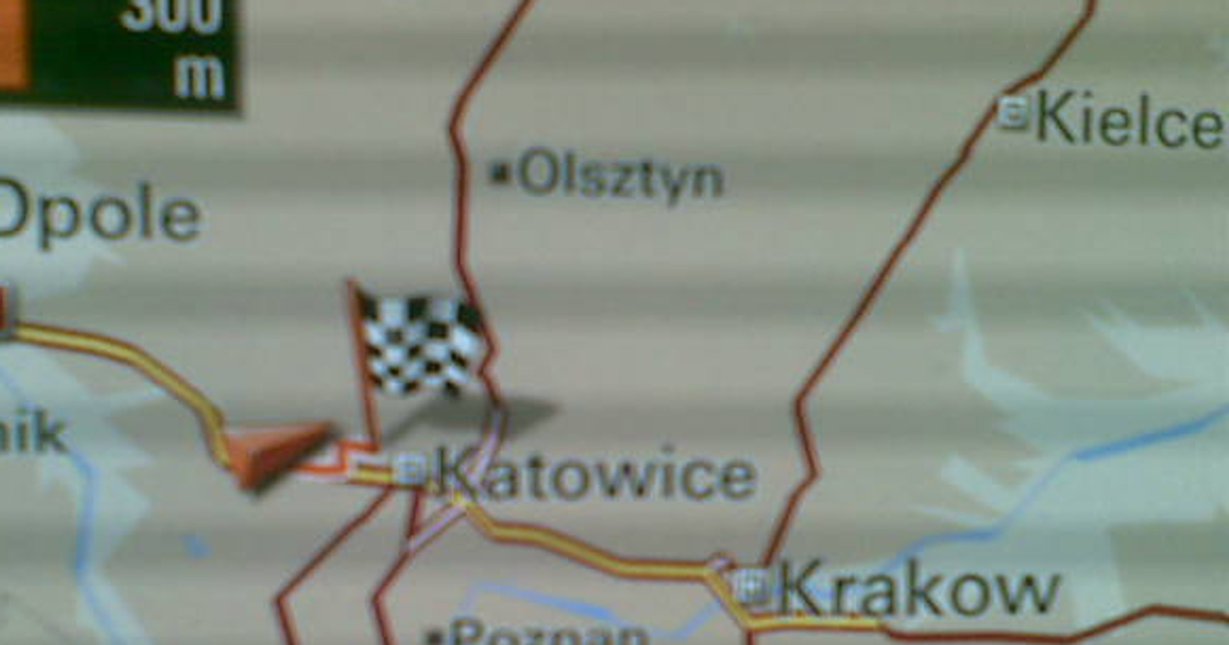 Mapa Polski wg. Porsche