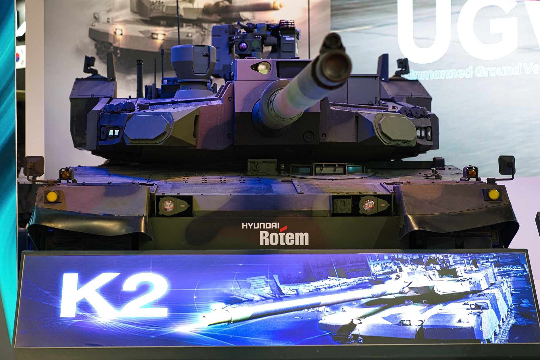 Koreański czołg K2 Black Panther na targach wojskowych w Kielcach
