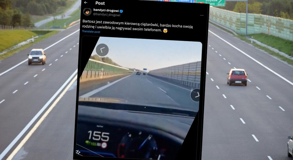 Kierowca nagrał film podczas jazdy i zbulwersował część internautów