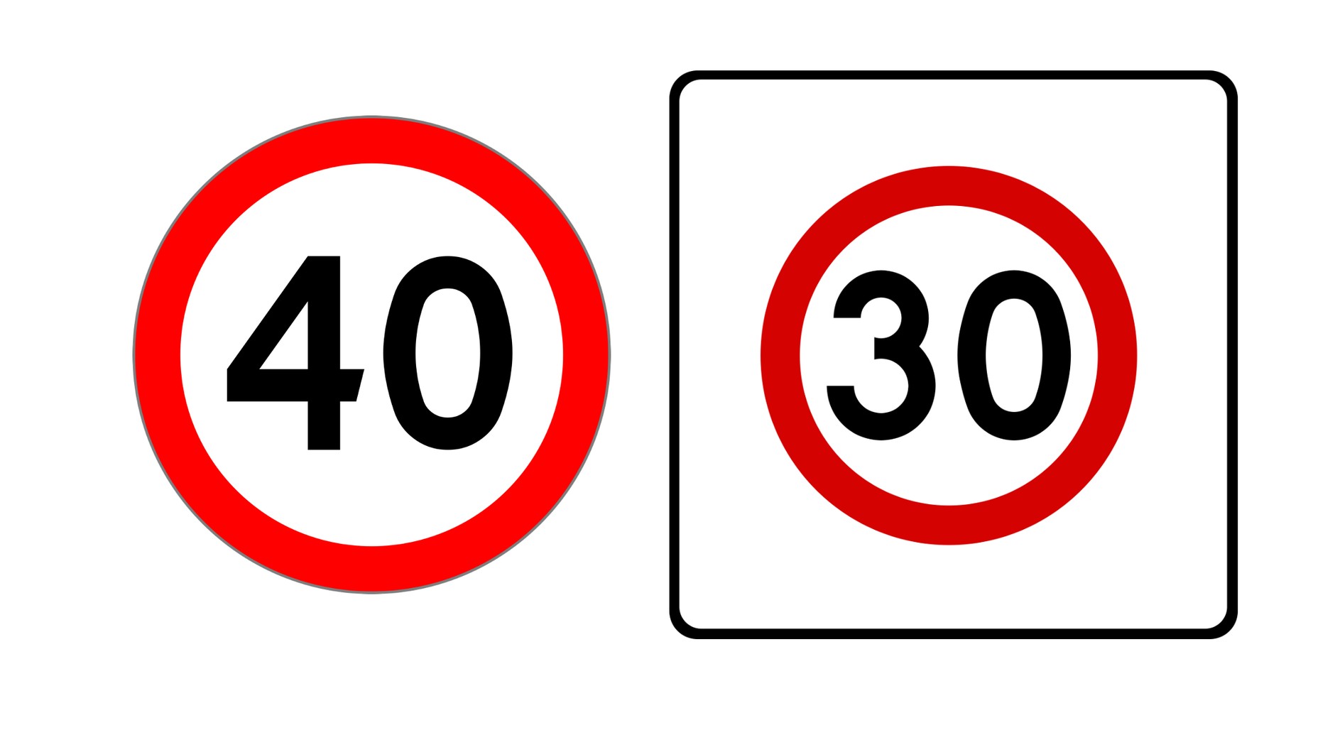 Znaki B-33 i B-43 na pozór różnią się tylko kształtem