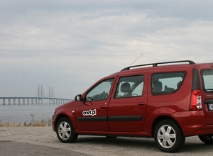 Loganem przez Storebaeltsbroen i Oresundsbron