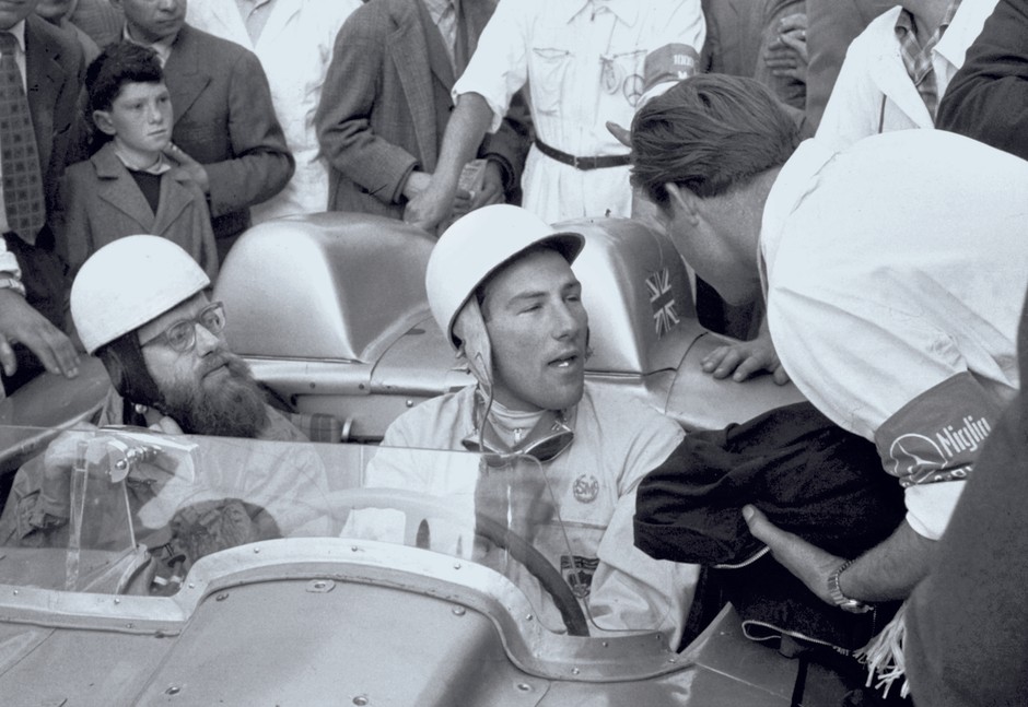 Stirling Moss i Mercedes 300 SL