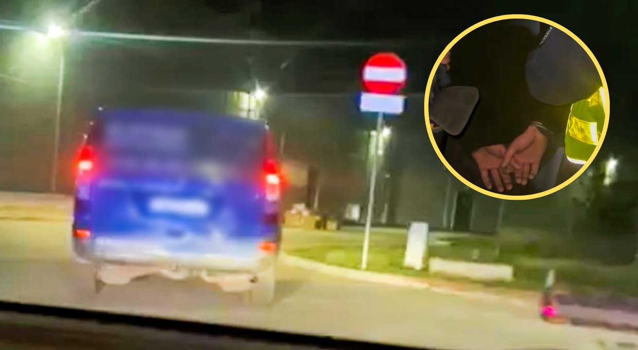 Pościg za Mercedesem. Brak "prawka" to najmniejszy problem kierowcy [WIDEO]