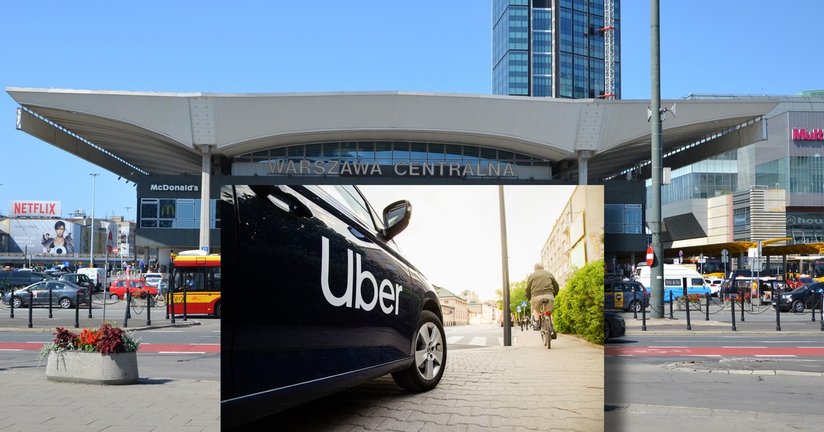 Uber pod Dworcem Centralnym w Warszawie