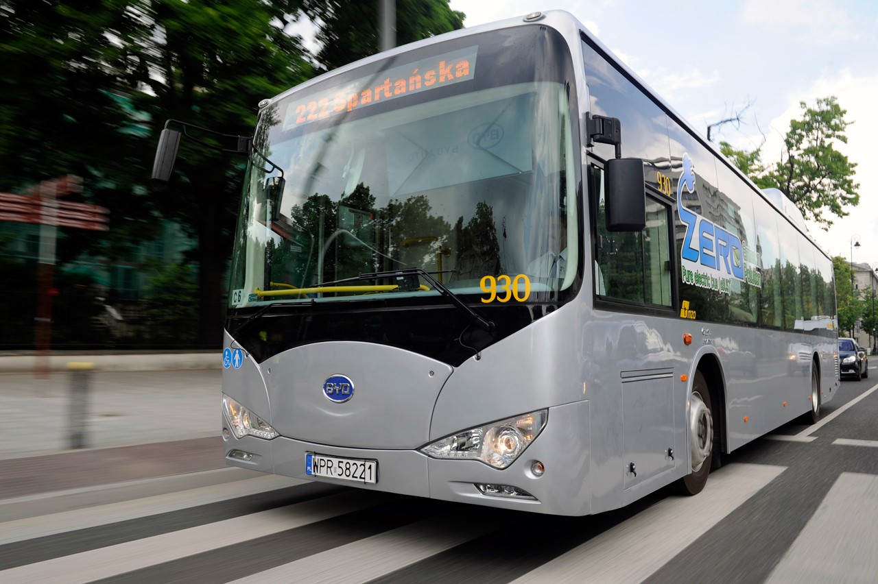 BYD K9 - chiński elektryczny autobus w Warszawie