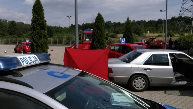 Wypadek w trakcie egzaminu