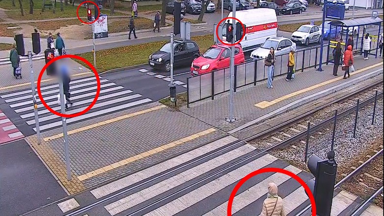 Piesi masowo ignorują czerwone światła