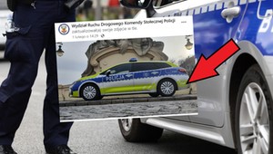 Policja pochwaliła się nowym samochodem. I zaliczyła wpadkę. Będzie mandat?