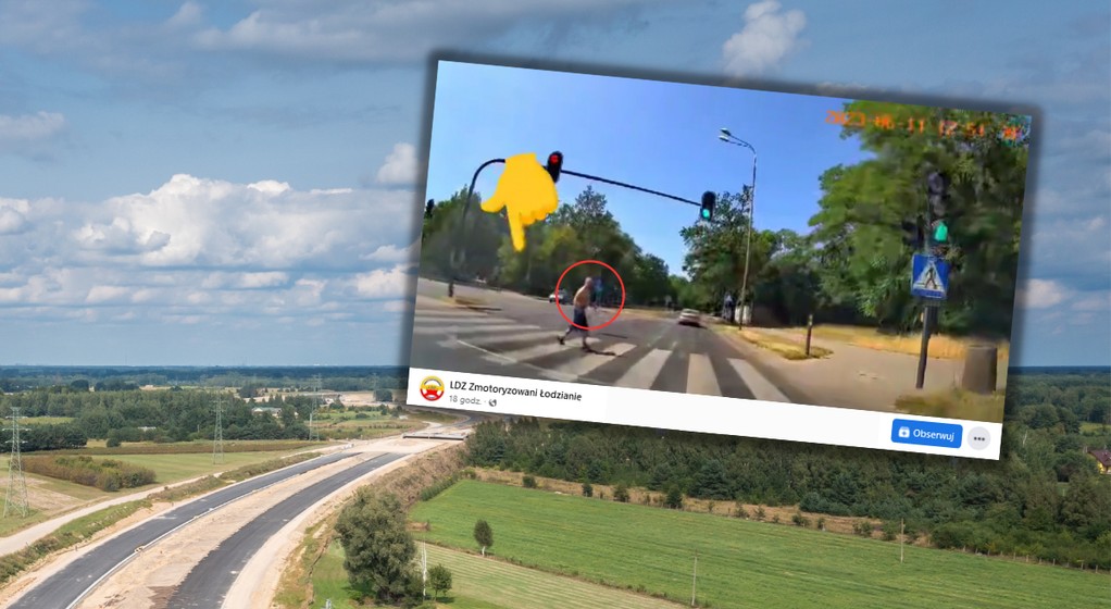 Został przyłapany na gorącym uczynku (fot. screen z Facebook/LDZ Zmotoryzowani Łodzianie)