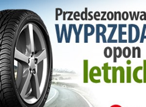 Przedsezonowa wyprzedaż opon letnich z rabatem 32% i dostawą gratis!