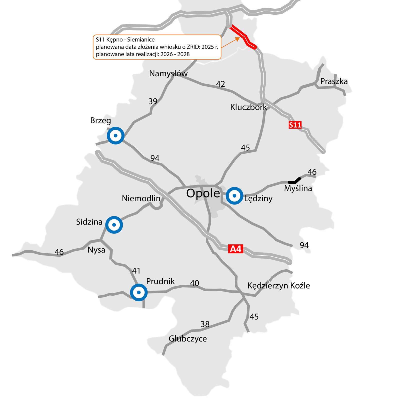 S11 od Kępna do Siemianic