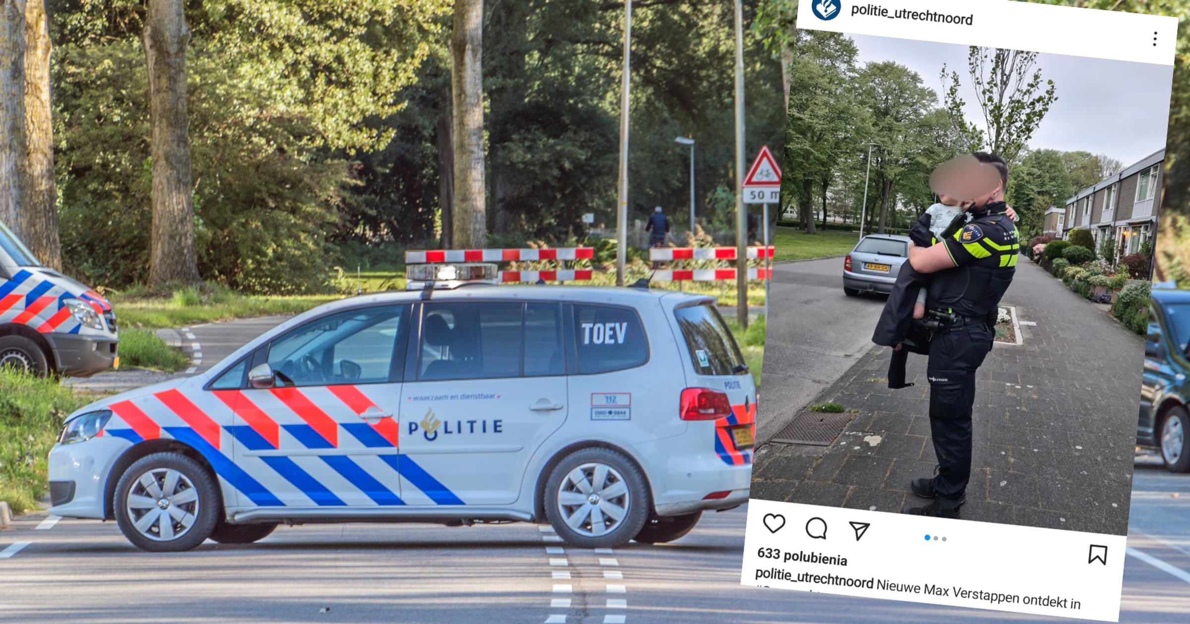 Chłopiec szedł boso po mieście. Policjanci odkryli, co zrobił wcześniej (fot. instagram.com/@politie_utrechtnoord)