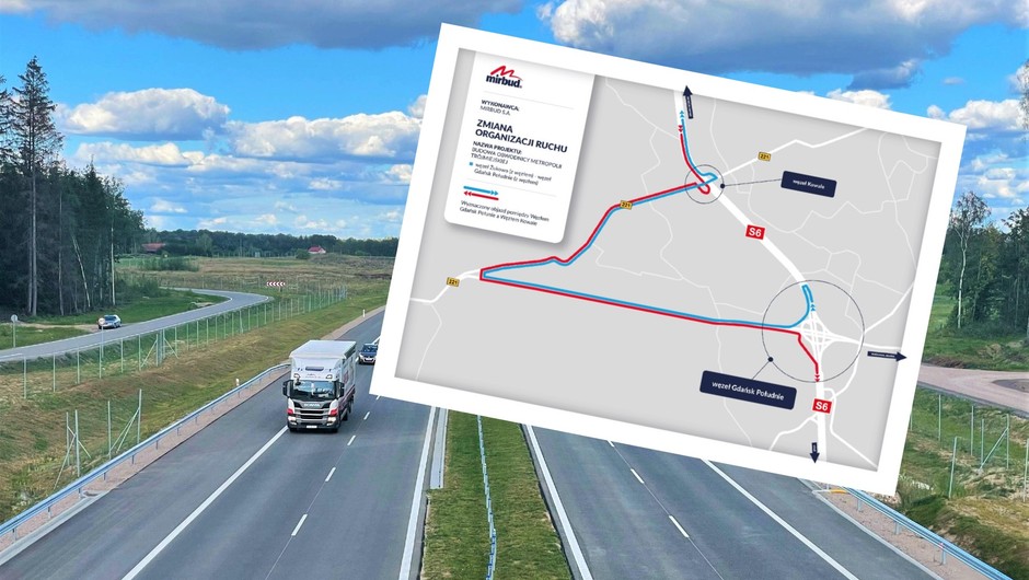 Zamkną S6 w Gdańsku. Od 24 do 25 maja 2025 r.