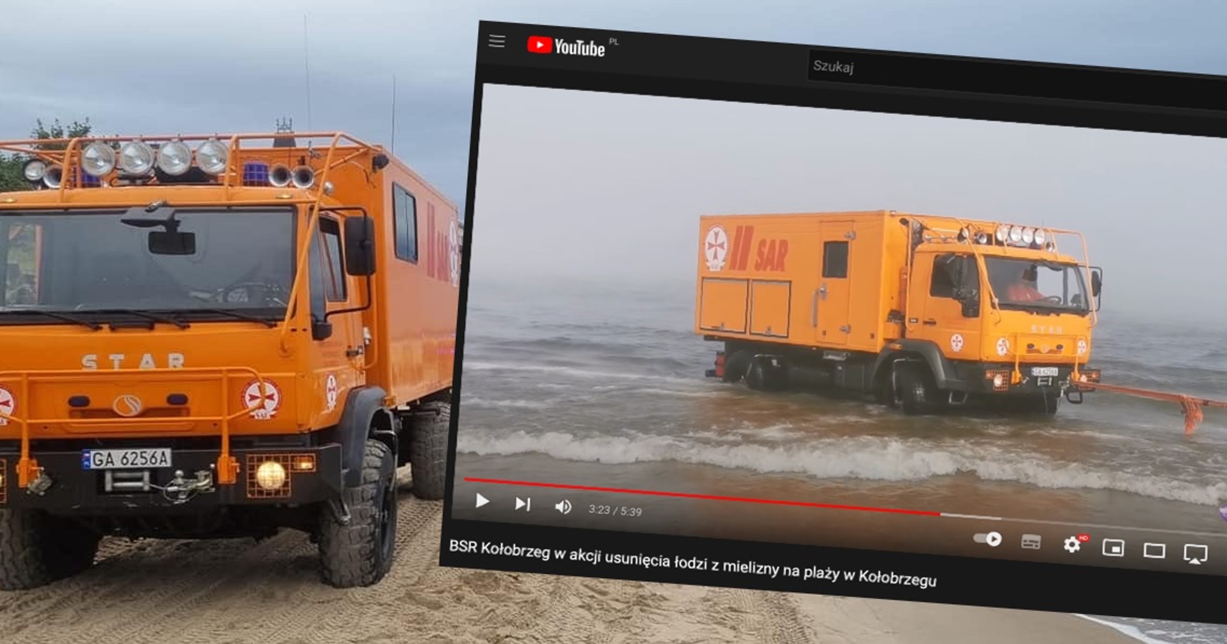 Star 944 Brzegowej Stacji Ratownictwa w akcji