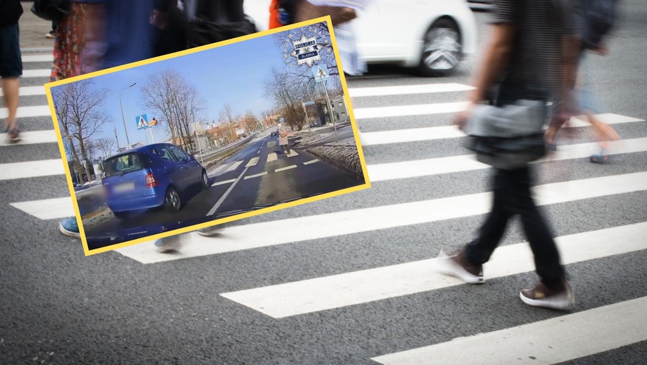 O krok od wypadku. Policja otrzymała alarmujące wideo (screen: slaska.policja.gov.p)