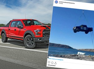 Wyciągnęli z oceanu zatopionego Forda F-150. Nietypowa akcja
