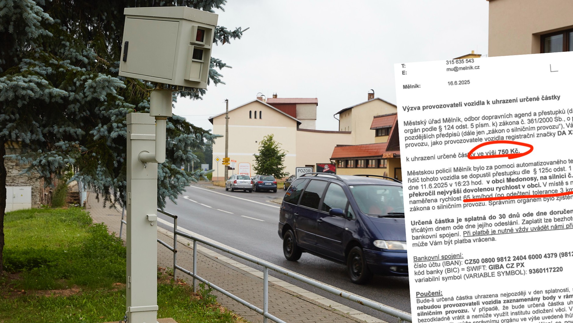 Mandaty za niewielkie przekroczenia prędkości w Czechach nie są przesadnie surowe. Ale gdy nie zapłacisz, problemy i kwoty rosną lawinowo