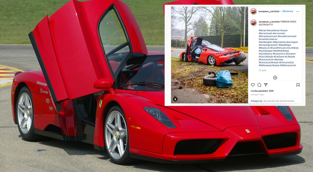Rozbite Ferrrari Enzo