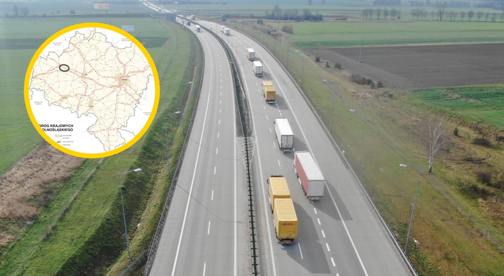 A4 na odcinku Krzyżowa - Krzywa