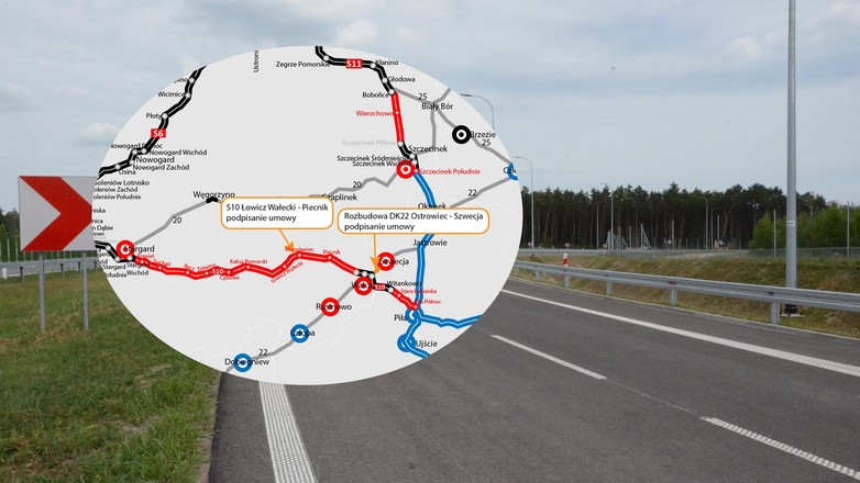 Droga S10 postęp prac