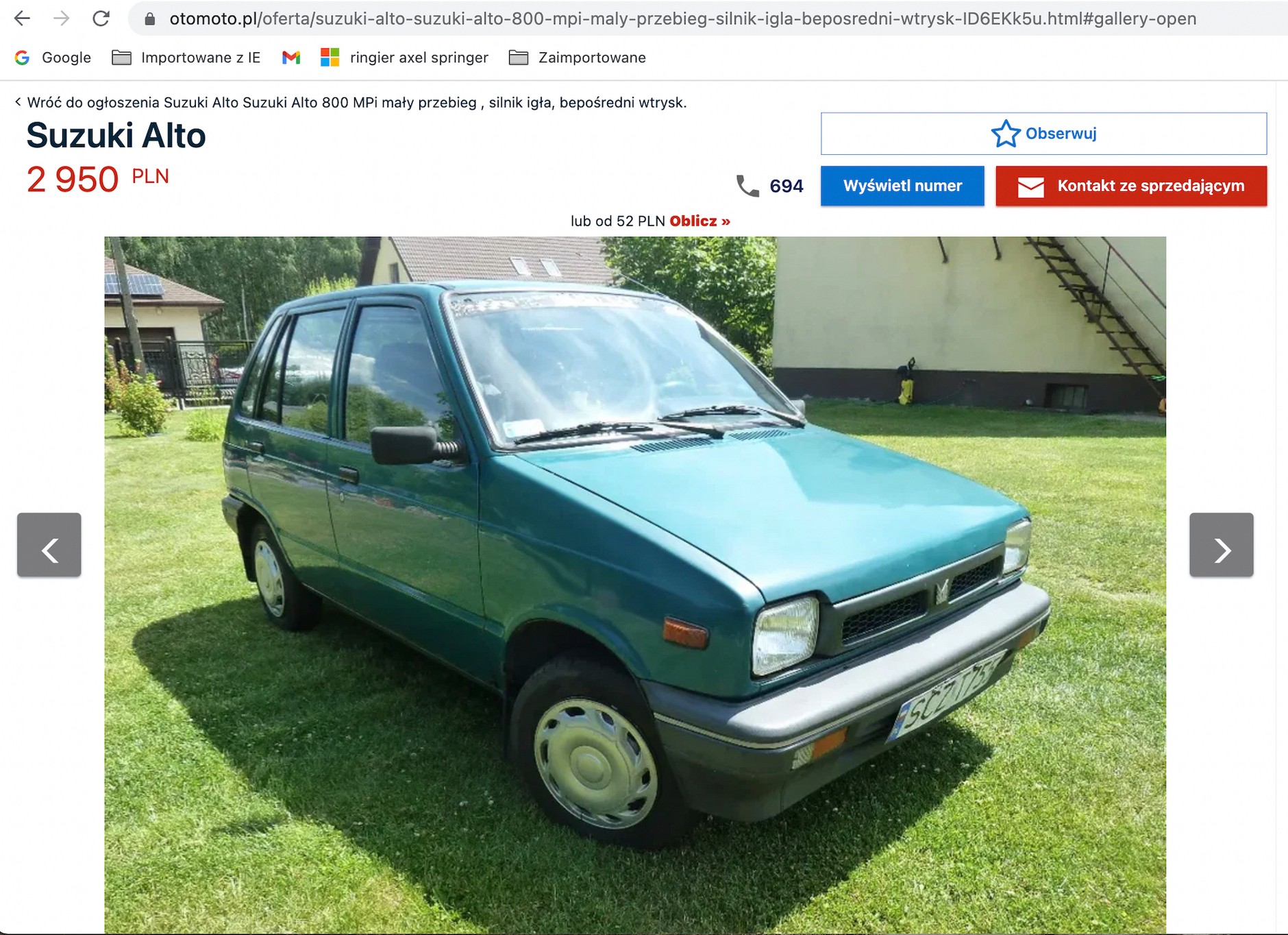 Suzuki Alto - oferta z Otomoto