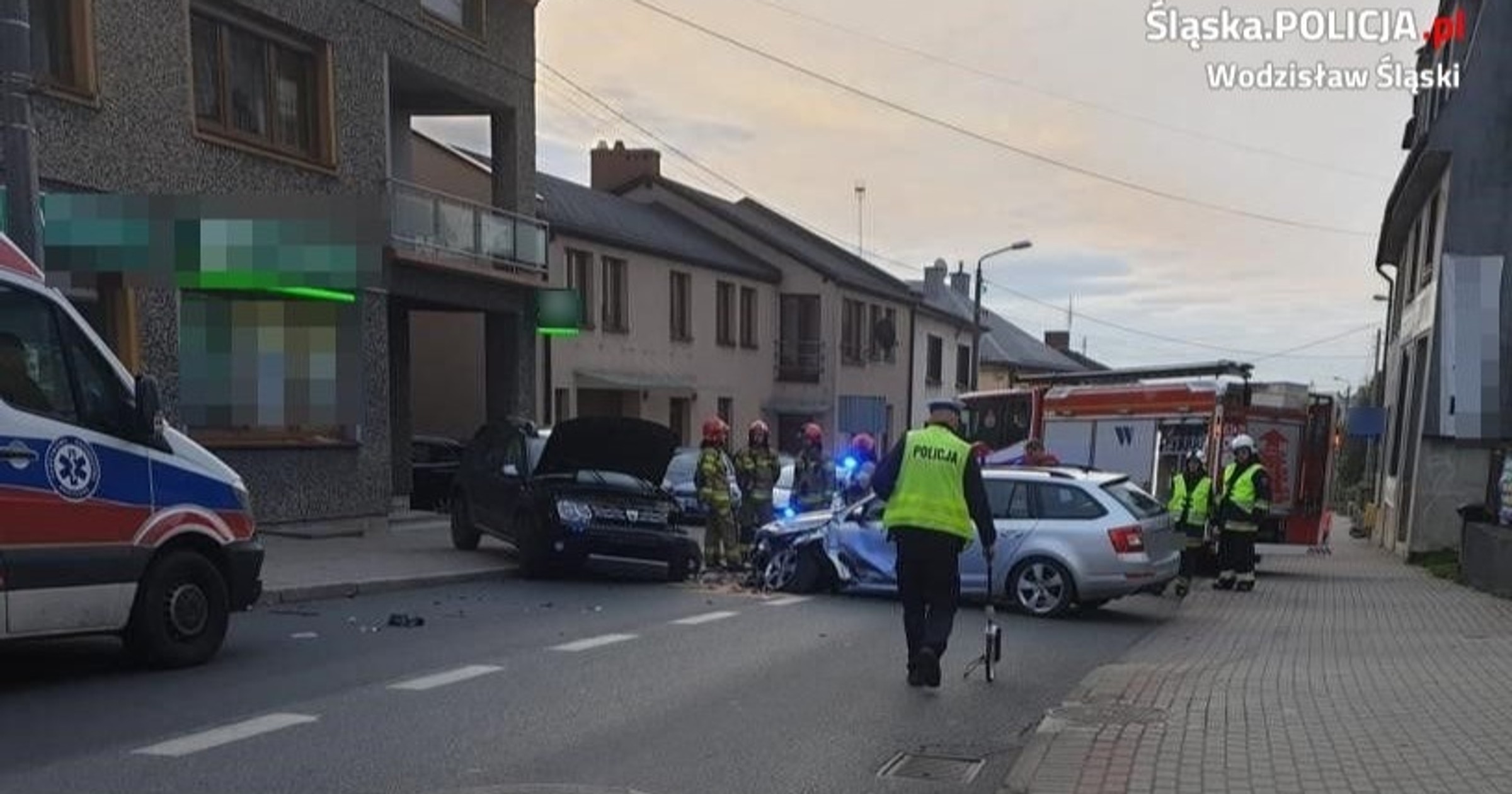 Wypadek w Pszowie; 10 listopada 2023 r.
