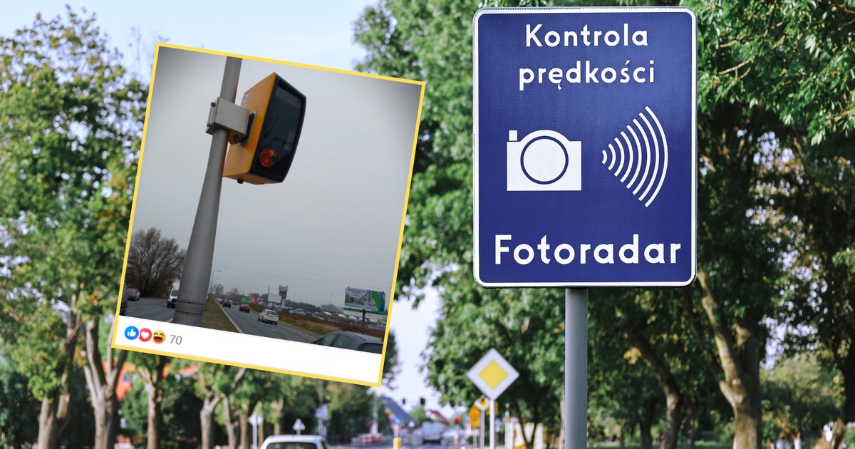Fotoradar na Al. Jerozolimskich był najbardziej dochodowym w stolicy. Został zniszczony. (screen: facebook.com/Bezpiecznienadrogach)
