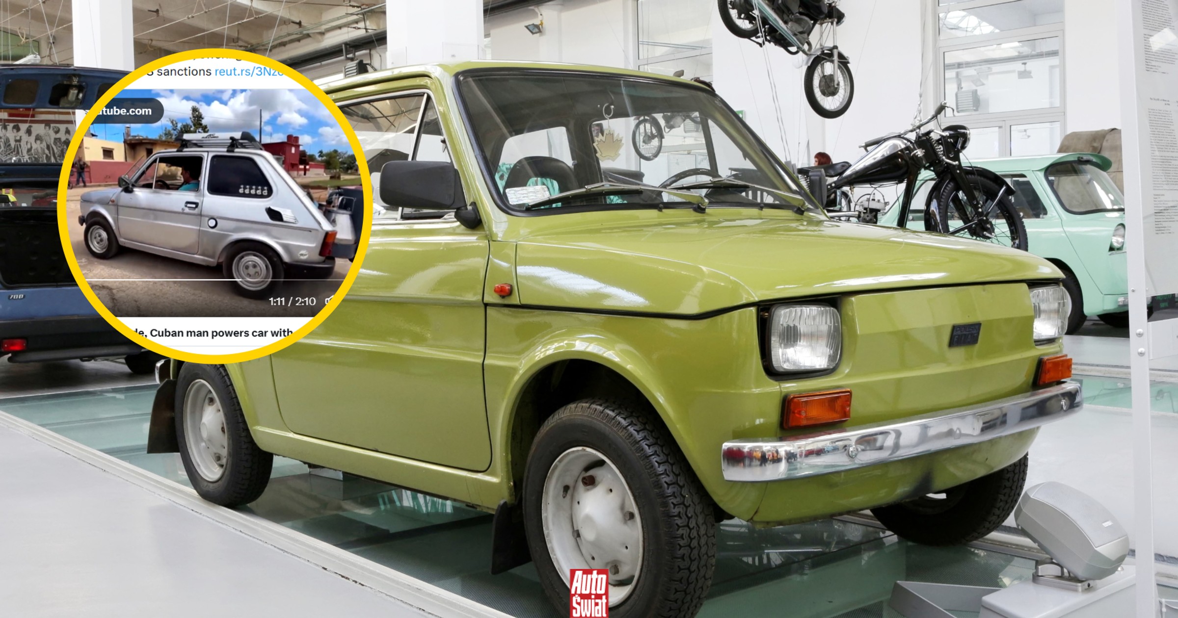 Kubański mechanik przerobił Malucha na węgiel drzewny. Znalazł sposób na kryzys