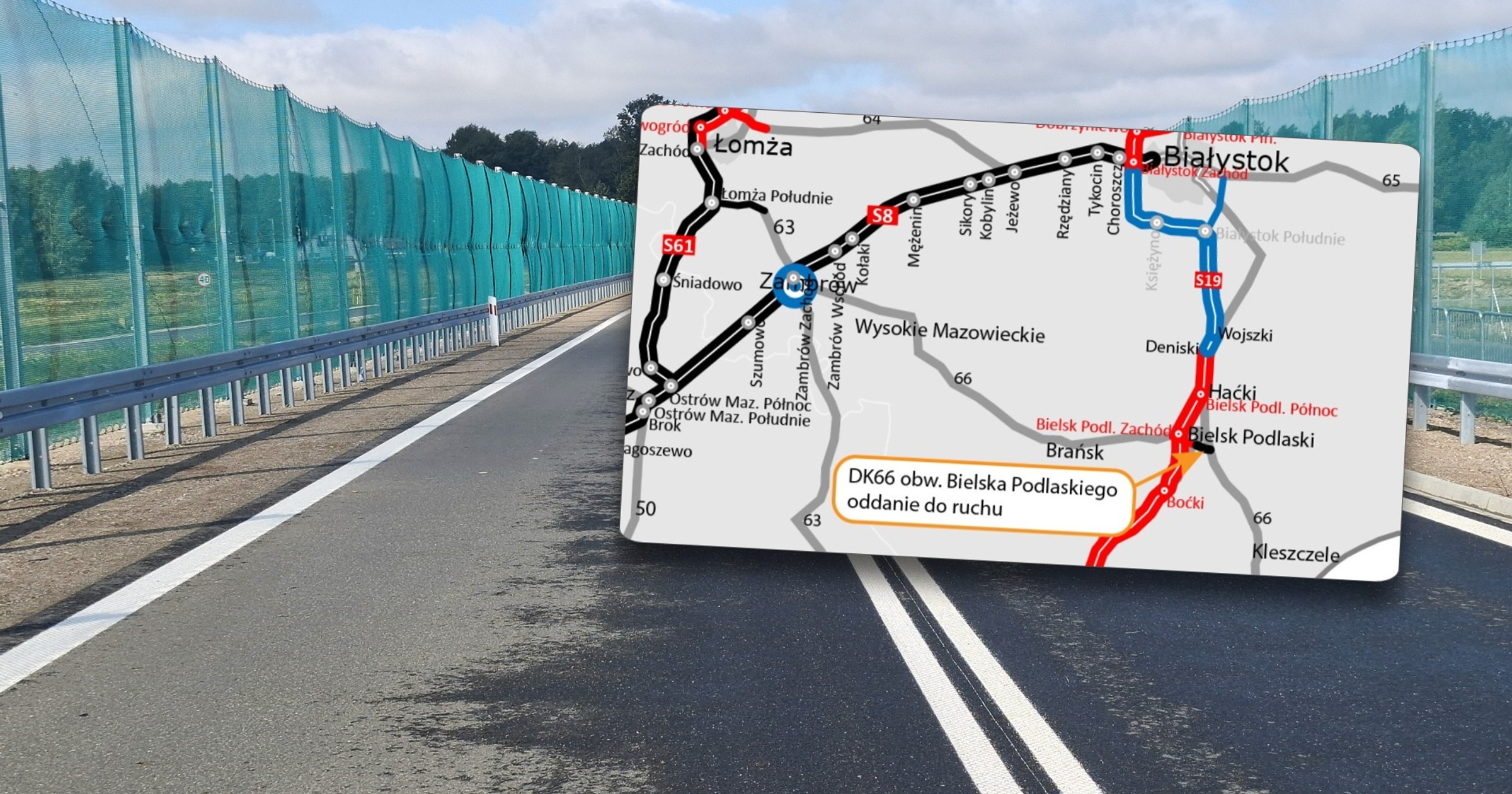 Nowa obwodnica Bielska Podlaskiego łącząca się z S19 już otwarta